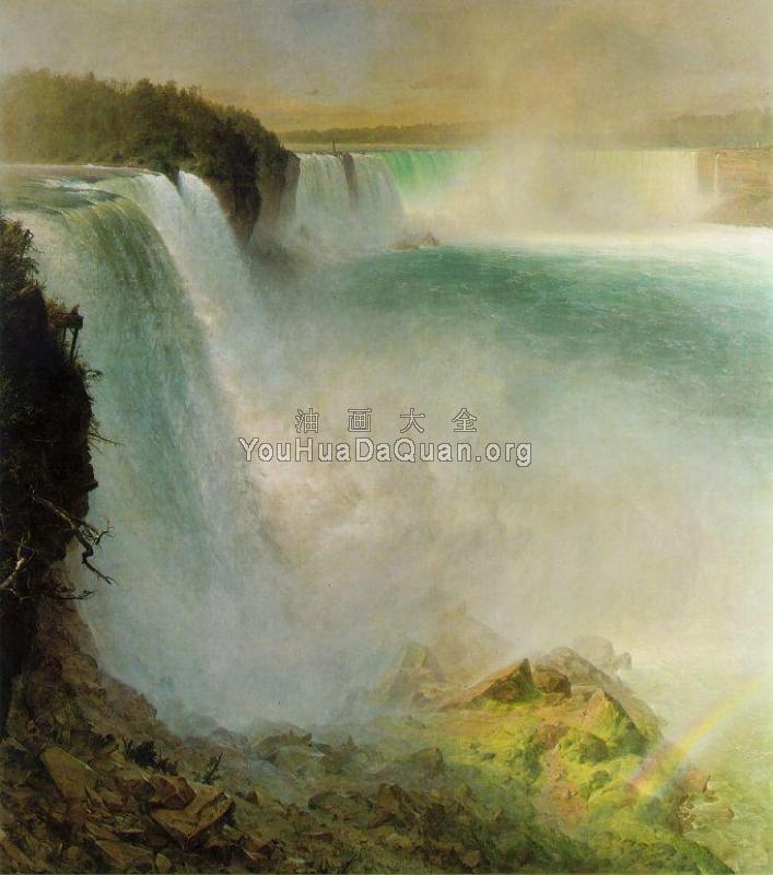 Niagara Falls, from the American Side - 弗雷德里克·埃德温·丘奇